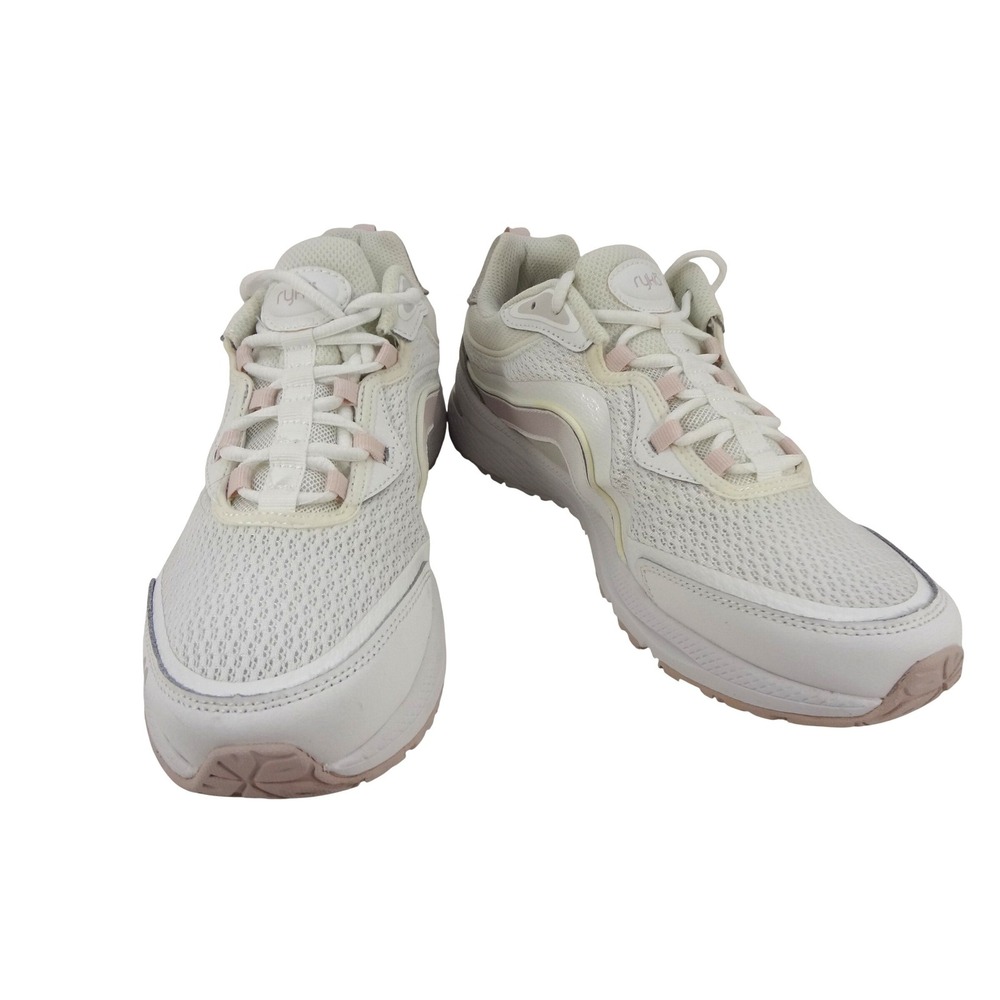 Ryka Belong Womens Walking Shoes White Pink Mesh Sneakers Size 10M